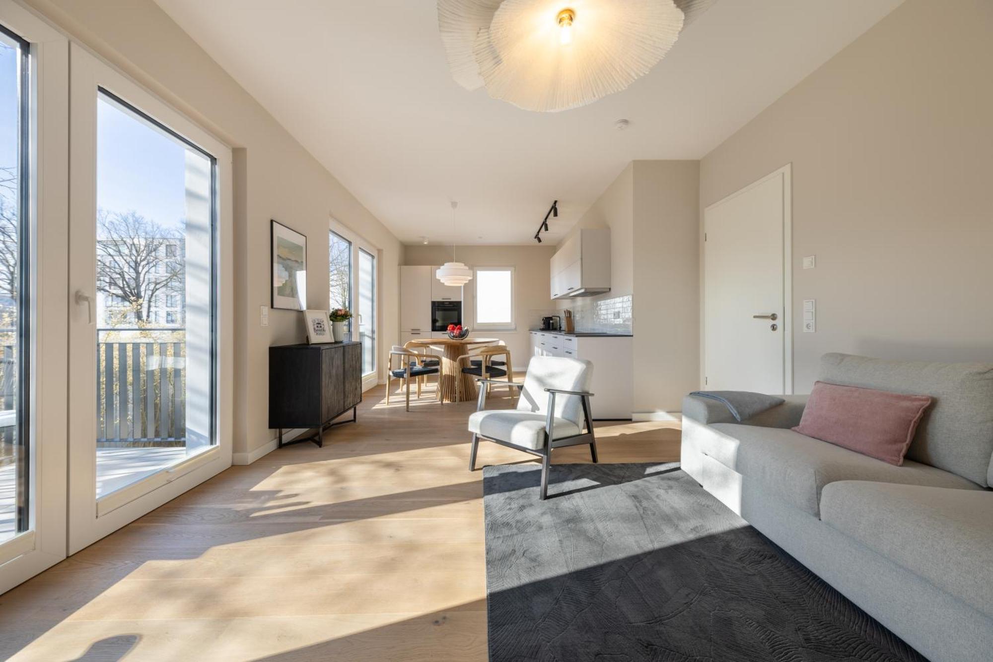 Ferienwohnung Strom Acht - Modern Frisch Inkl Stellplatz, Balkon - 200M Zum Alten Strom 로스토크 외부 사진