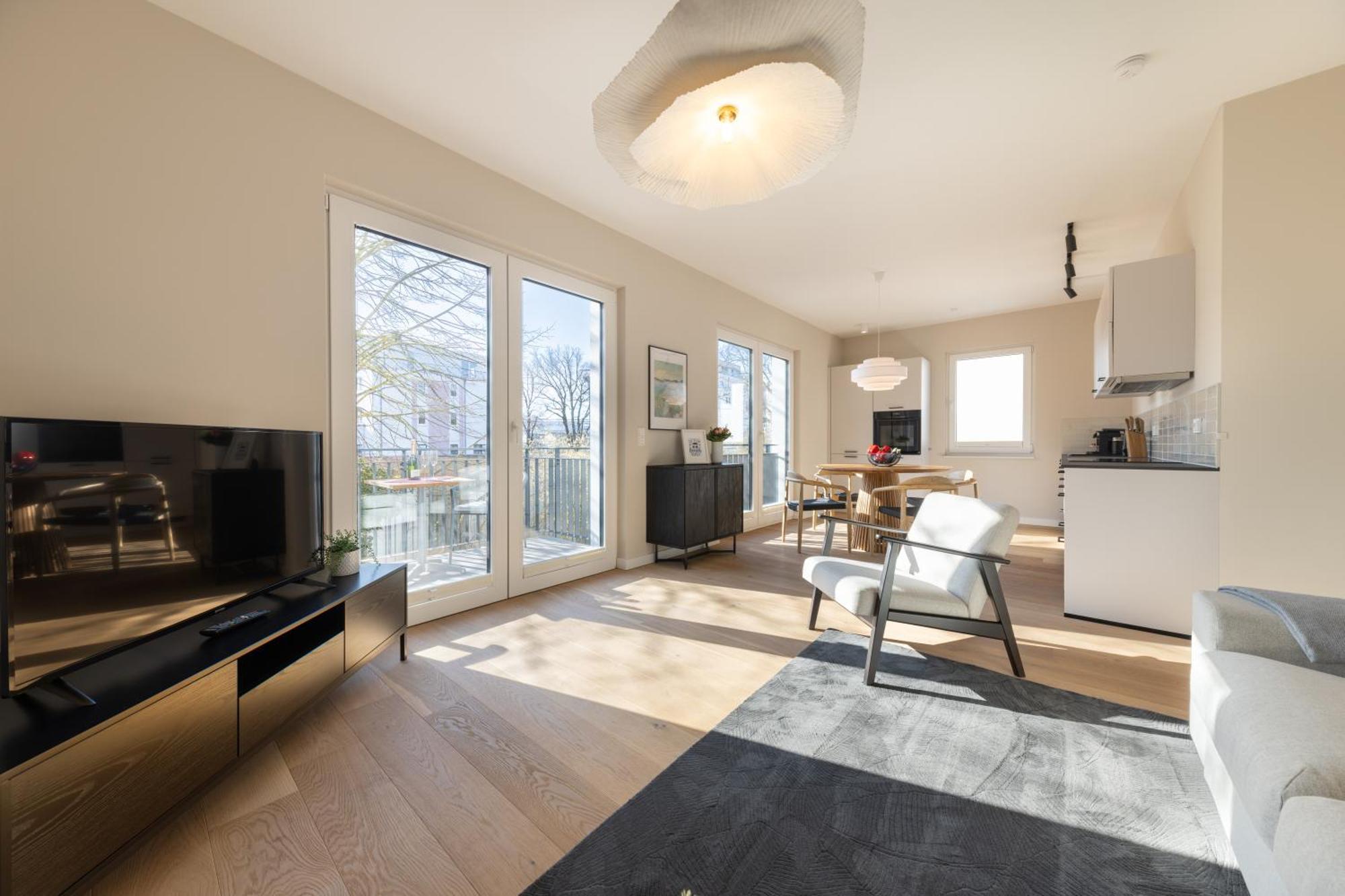 Ferienwohnung Strom Acht - Modern Frisch Inkl Stellplatz, Balkon - 200M Zum Alten Strom 로스토크 외부 사진
